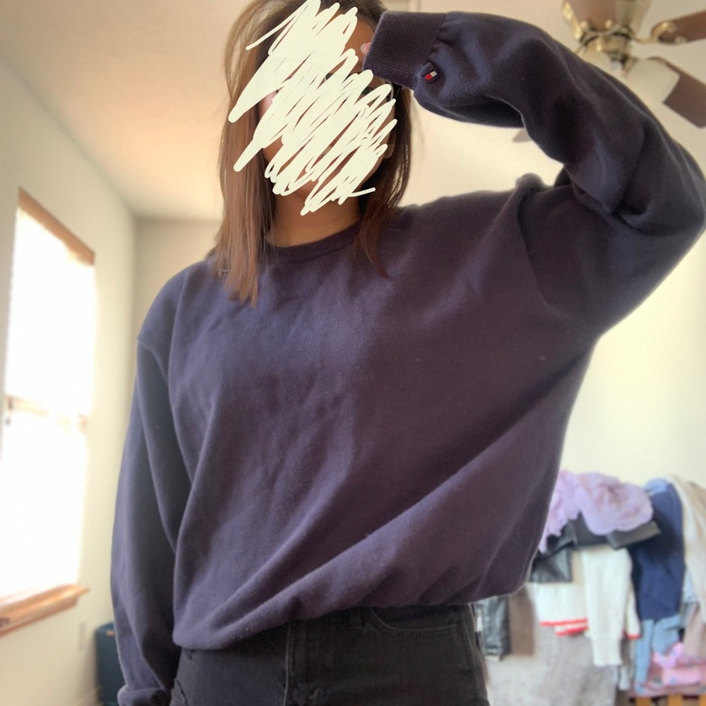 Tommy Hilfiger Navy Blue Vintage Sweatshirt